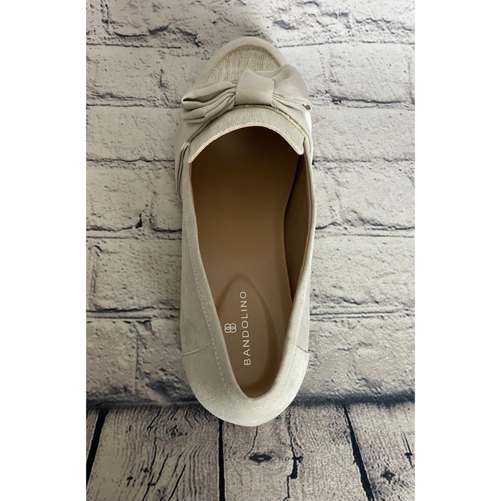 Bandolino NWOT Womens Lindio Loafers 11M Natural Cream Bow Slip On - Picture 4 of 15